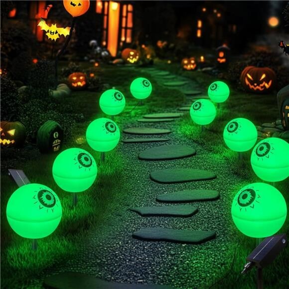 Outdoor Solar Lights Waterproof Decorations, 5 Pack Solar Globe Lights - Picture 1 of 8